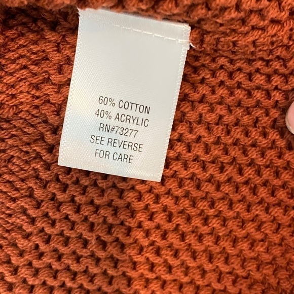 Burnt Orange Cropped cocoon sweater - Picture 6 of 7